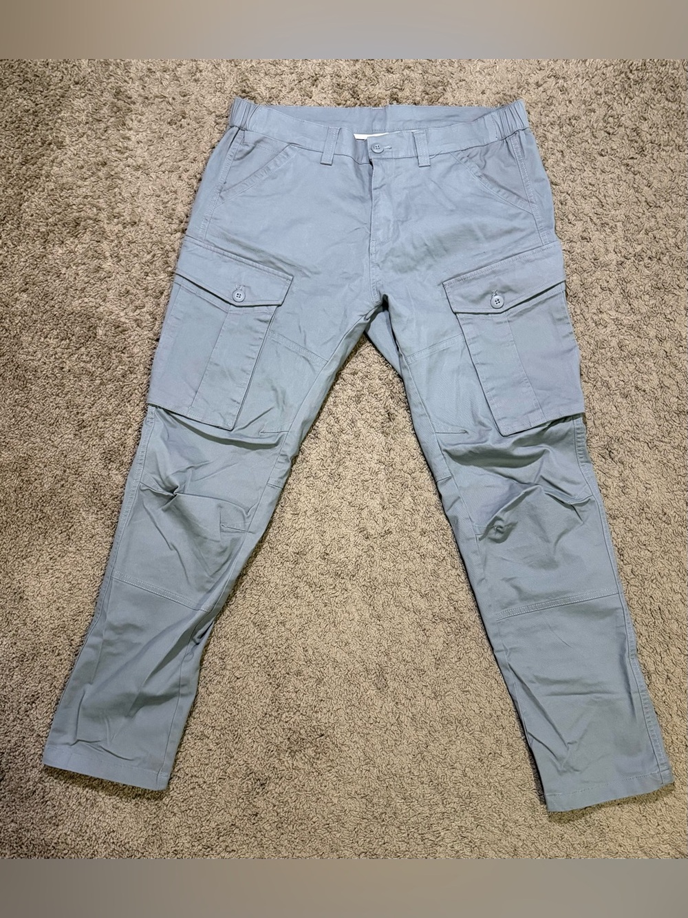 Plaid & Plain Cargo Pants Men’s Gray Size 34W x 30L